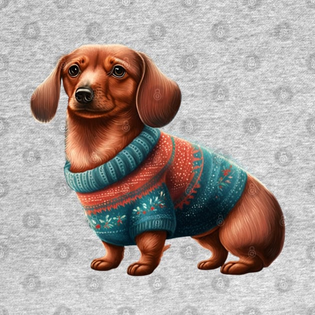 Christmas Sausage Dog by starryskin